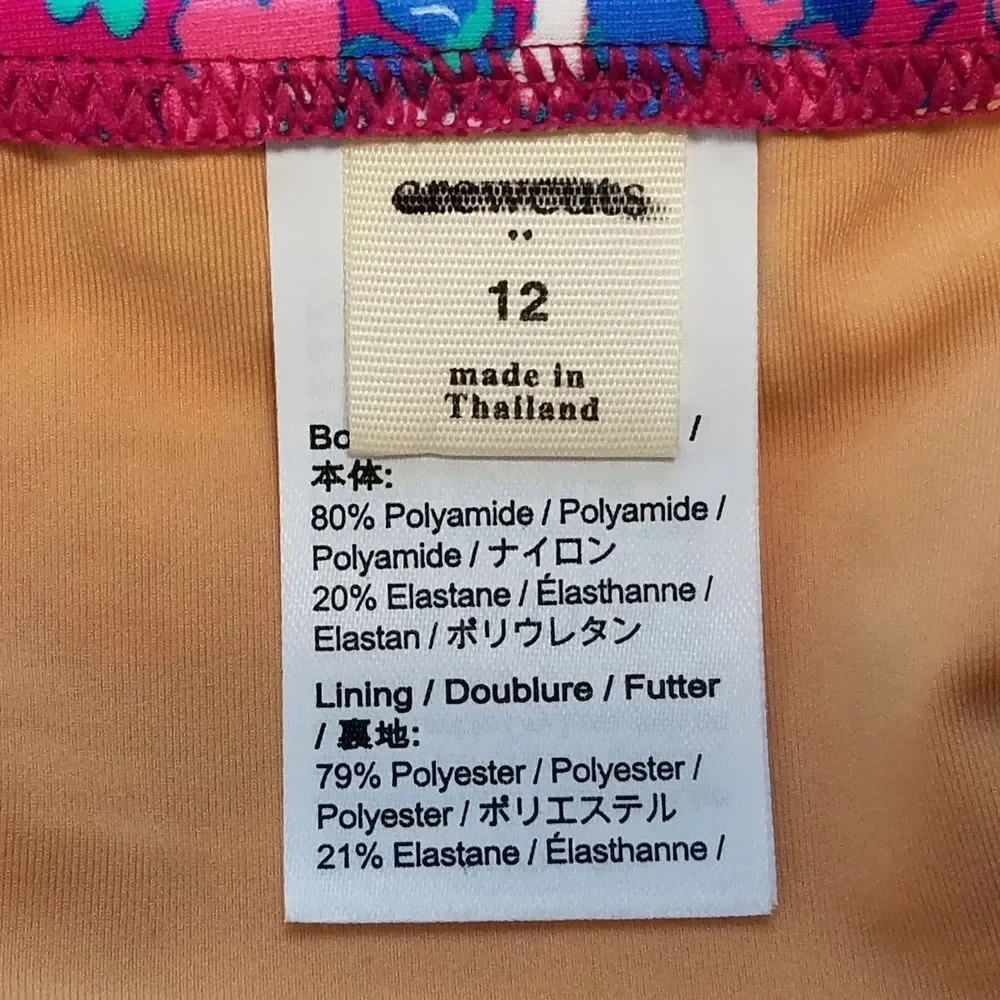 J.‎ Crew Factory Girls Bikini Bottom Size 12 Multi Brilliant Plum Regal NWOT